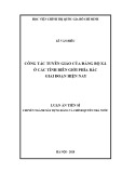 Luận án Tiến sĩ Xây dựng Đảng và chính quyền nhà nước: Công tác tuyên giáo của Đảng bộ xã ở các tỉnh biên giới phía Bắc giai đoạn hiện nay