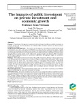 The impacts of public investment on private investment and economic growth - Evidence from Vietnam
