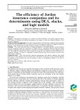 The efficiency of Jordan insurance companies and its determinants using DEA, slacks, and logit models