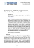 The implementation of CSR in the extractive industries in Indonesia: What is the government’s role?