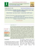 Fruit morphology and quality parameter studies of global custard apple (Annona squamosa) germplasms