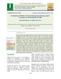 Formulation of effective chemical management strategy against cercospora leaf spot disease of chilli