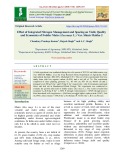 Effect of integrated nitrogen management and spacing on yield, quality and economics of fodder maize (Zea mays L.) Var. Shiats Makka-2