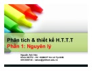 Bài giảng Phân tích và thiết kế hệ thống thông tin: Phần 1 - Nguyễn Anh Hào