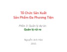 Bài giảng Tổ chức sản xuất sản phẩm đa phương tiện: Quản lý rủi ro - Nguyễn Anh Hào