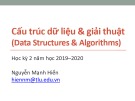 Bài giảng Cấu trúc dữ liệu và giải thuật: Giới thiệu môn học - Phan Mạnh Hiển (2020)