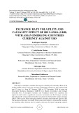 Exchange rate volatility and causality effect of Sri Lanka (LKR) with Asian emerging countries currency against ÚD