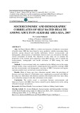 Socioeconomic and demographic correlates of self rated health among adults in Alkharj Area KSA, 2017