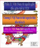 Bài giảng Lịch sử lớp 10 - Bài 13: Việt Nam thời nguyên thủy