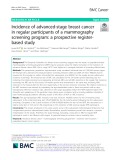 Incidence of advanced-stage breast cancer in regular participants of a mammography screening program: A prospective registerbased study