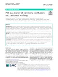 P16 as a marker of carcinoma in effusions and peritoneal washing