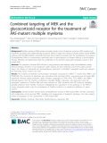 Combined targeting of MEK and the glucocorticoid receptor for the treatment of RAS-mutant multiple myeloma