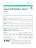 Trends in the epidemiology of young-onset colorectal cancer: A worldwide systematic review