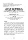 Employee competencies as the predictors of the performance management system: an empirical study in it enabled service companies around Hyderabad