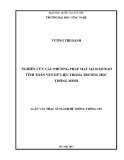 Luận văn Thạc sĩ Công nghệ thông tin: Nghiên cứu các phương pháp mật mã đảm bảo tính toàn vẹn dữ liệu trong trường học thông minh