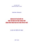 Luận án Tiến sĩ ngành Ngoại tiêu hóa: Đánh giá kết quâ điều trị triệt căn ung thư trực tràng thấp bằng phẫu thuật nội soi có bảo tồn cơ thắt