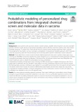 Probabilistic modeling of personalized drug combinations from integrated chemical screen and molecular data in sarcoma