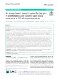 An image-based assay to quantify changes in proliferation and viability upon drug treatment in 3D microenvironments