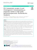 P53, Somatostatin receptor 2a and Chromogranin A immunostaining as prognostic markers in high grade gastroenteropancreatic neuroendocrine neoplasms