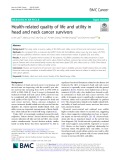 Health-related quality of life and utility in head and neck cancer survivors