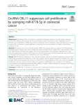 CircRNA CBL.11 suppresses cell proliferation by sponging miR-6778-5p in colorectal cancer
