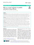 ROS as a novel indicator to predict anticancer drug efficacy