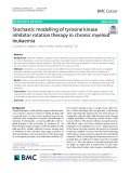 Stochastic modelling of tyrosine kinase inhibitor rotation therapy in chronic myeloid leukaemia