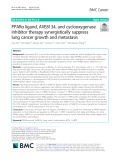 PPARα ligand, AVE8134, and cyclooxygenase inhibitor therapy synergistically suppress lung cancer growth and metastasis