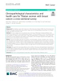 Clinicopathological characteristics and health care for Tibetan women with breast cancer: A cross-sectional survey