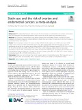 Statin use and the risk of ovarian and endometrial cancers: A meta-analysis