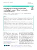 Comparative transcriptome analysis of matched primary and distant metastatic ovarian carcinoma