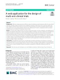 A web application for the design of multi-arm clinical trials
