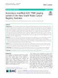 Assessing a modified-AJCC TNM staging system in the New South Wales Cancer Registry, Australia