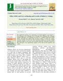 Effect of IBA and NAA on rooting and growth of mulberry cuttings