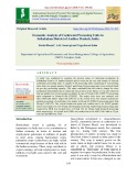 Economic analysis of cashewnut processing units in Srikakulam district of Andhra Pradesh, India