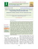 Studies on the performance of some silkworm, Bombyx mori L, breeds in temperate region of Jammu and Kashmir, India