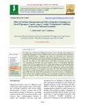Effect of nutrient management and micro-irrigation techniques on kharif pigeonpea (Cajanus cajan. L) under transplanted conditions on growth, yield and economics