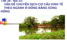 Bài giảng Địa lí lớp 12 - Bài 33: Vấn đề chuyển dịch cơ cấu kinh tế theo ngành ở đồng bằng sông Hồng