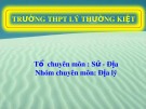 Bài giảng Địa lí lớp 12 - Bài 29: Thực hành vẽ biểu đồ nhận xét và giải thích sự chuyển dịch cơ cấu công nghiệp