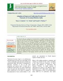 Adoption of improved cultivation practices of turmeric in Yavatmal district, India