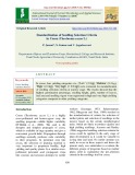 Standardization of seedling selection criteria in cocoa (Theobroma cacao L.)