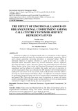 The effect of emotional labour on organizational commitment among call centre customer service representatives