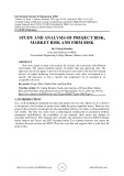 Study and analysis of project risk, market risk and firm risk