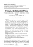 Impact of emotional intelligence, leadership effectiveness on group performance: a review of literature.