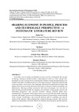 Sharing economy in people, process and technology perspective : a systematic literature review