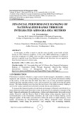 Financial performance ranking of nationalized banks through integrated ahm-gra-dea method