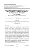 Using herzberg theory to develop the employees’ performance of Rafhan Maize industry