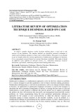 Literature review of optimization technique business: based on case