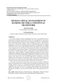 Human capital management in banking sector-a conceptual framework