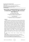 Selection and retention of talent in it industry: a study in the state of West Bengal